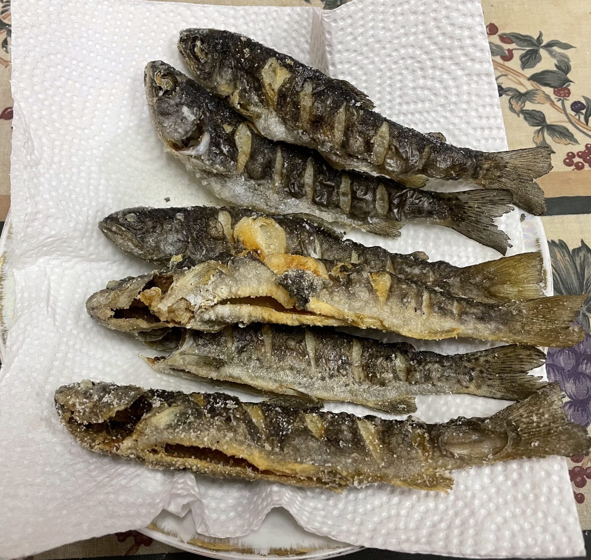 趣味の料理検証 釣ってきた川魚 ニジマス イワナ を天ぷらにしてみた サンモト手帳